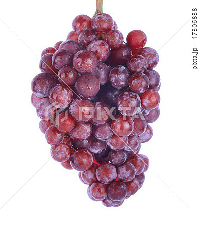 Red grapes isolated on white background Red grapes isolated on white background 47306838