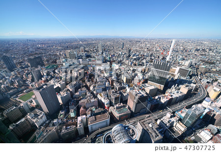 日本の東京都市景観  東京・池袋などを望む＝平成３１年１月２１日撮影 47307725