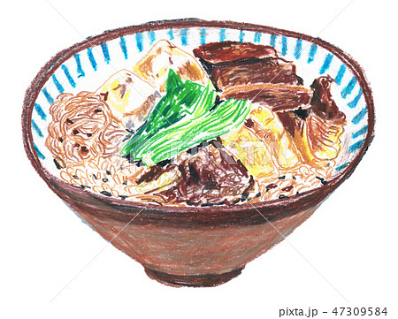 いのしし丼のイラスト素材