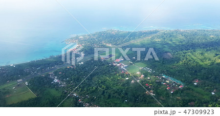 Above view on corn island Above view on corn island 47309923