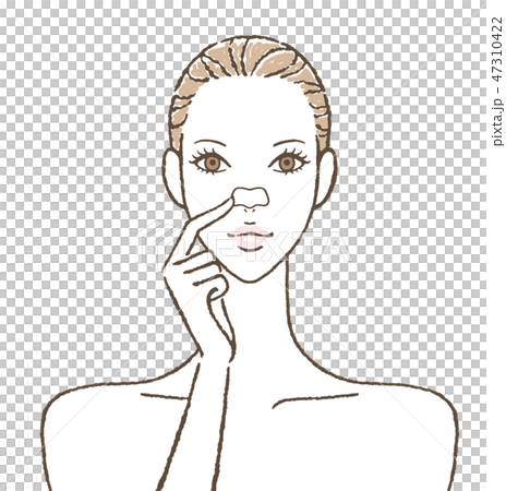 女性　スキンケア　鼻の角栓パック 47310422