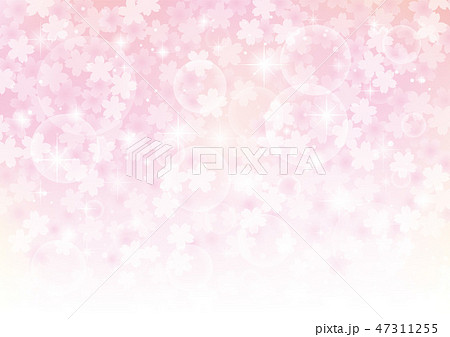 桜 花 光 グラデーション 背景 ピンクのイラスト素材