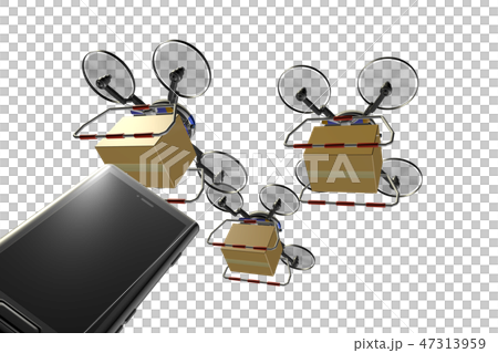 無人機交付透明材料（使用smaho·編隊飛行的例子） 47313959