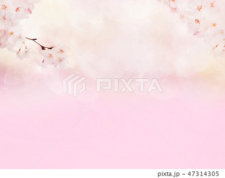 春 桜 ピンク グラデーション 和 和風 和柄 背景 和紙のイラスト素材