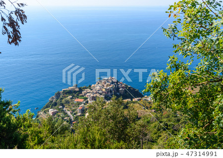 View of Corniglia from mountain. Cinque Terre 47314991