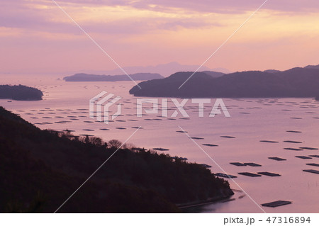 虫明の牡蠣筏 【岡山県瀬戸内市】 虫明の牡蠣筏 【岡山県瀬戸内市】 47316894