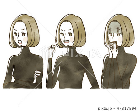 女性-表情 47317894