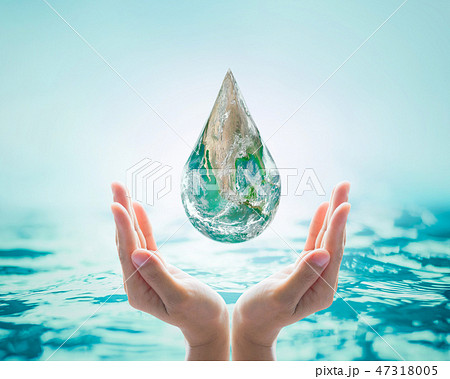 Save water, save earth and go green, environment  47318005