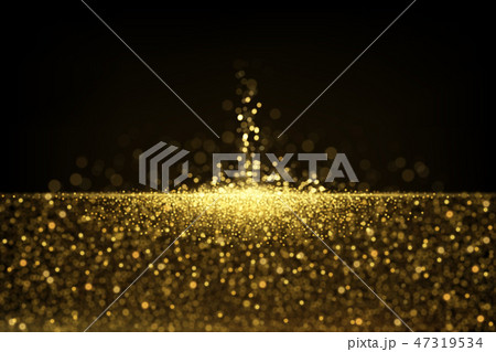 Defocused glitters on black  47319534