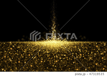 Defocused glitters on black  47319535