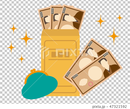 Money Bill 10,000 yen Salary Salary Bag Wallet Purse Money Bill 10,000 yen Salary Salary Bag Wallet Purse 47321592