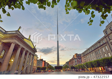 Dublin, symbol spire and General Post Office 47322557