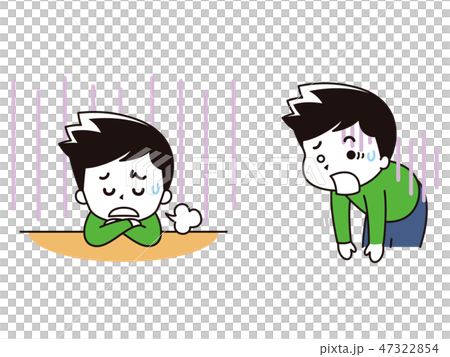 落ち込む若い男性 47322854