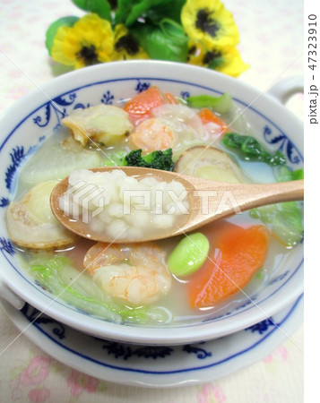 もち麦入り白湯スープ もち麦入り白湯スープ 47323910