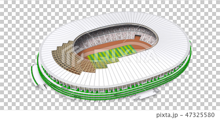 新国立競技場3のイラスト素材