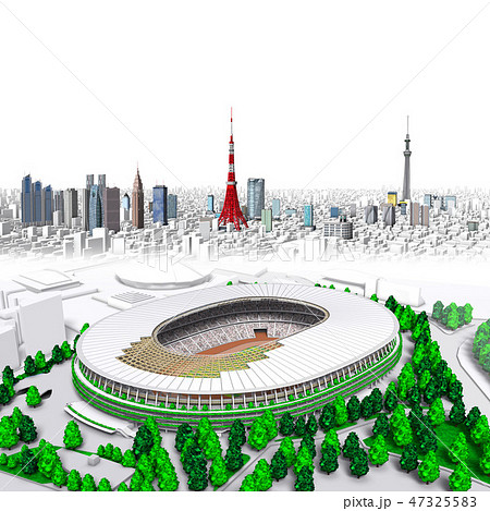新国立競技場 東京2のイラスト素材