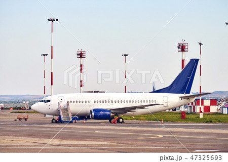 Airplane parked in Chisinau International Airport 47325693