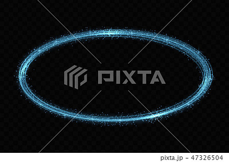 Vector circle neon light tracing effect Vector circle neon light tracing effect 47326504