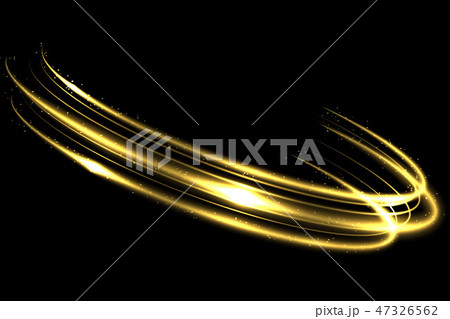 Vector circle golden light tracing effect Vector circle golden light tracing effect 47326562