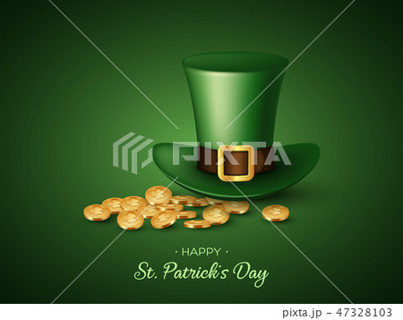 St. Patricks Day greeting holiday design. 47328103