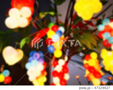 Beautiful crafting bouquet of colorful light ball. 47329027