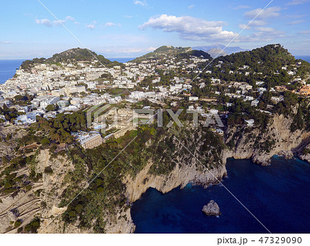 aerial view in Capri, Italy 47329090