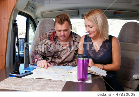 Couple talking about future adventure 47330608