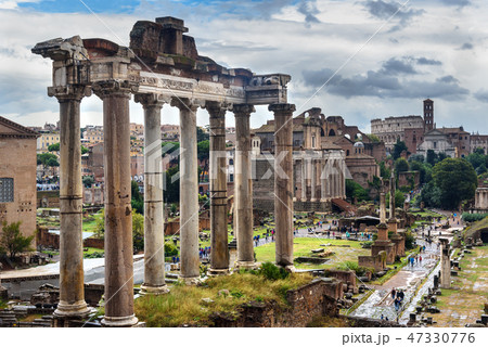 Ruins of Roman Forum. Rome. Italy 47330776