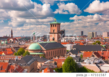 Aerial view of Copenhagen, Denmark 47331587
