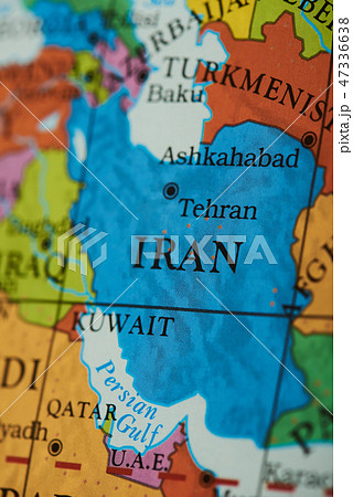 Iran country on paper map Iran country on paper map 47336638