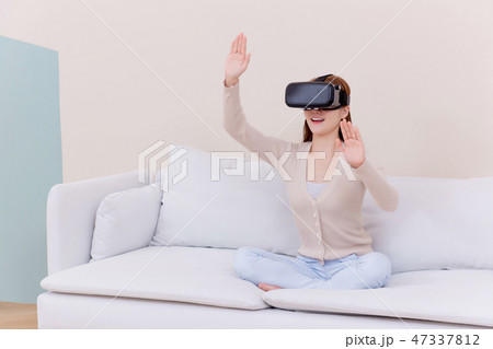 Beautiful young woman's daily life concept photo 099 47337812