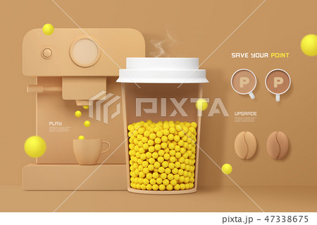3D graphic design for earning credit related to shopping, mileage, point and so on. 011 3D graphic design for earning credit related to shopping, mileage, point and so on. 011 47338675