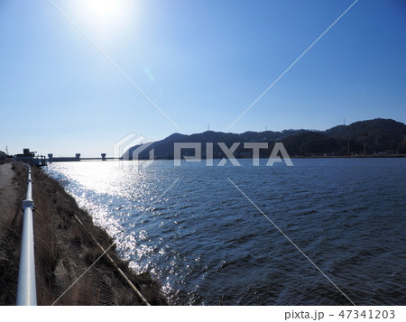 芦田川河口、河口堰方向 47341203