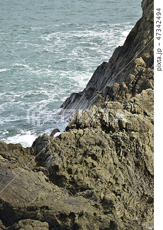 【兵庫県　香住海岸】流紋岩の磯 47342494
