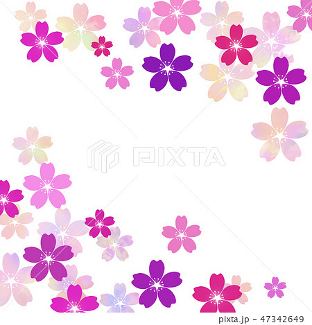 桜 和柄 和風 さくら サクラ 和模様 花 花びら 春のイラスト素材
