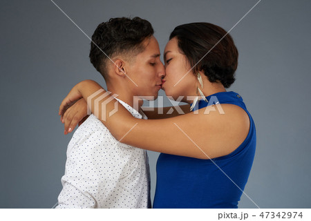 Hot kiss of young people 47342974