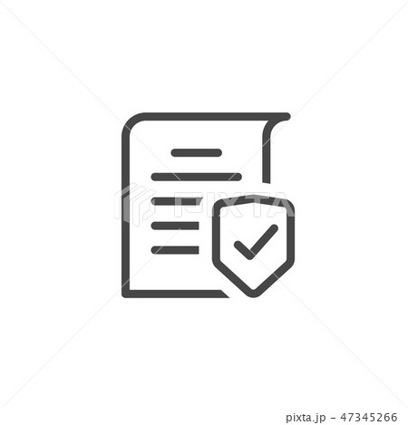 Document protection concept line art outline, confidential information and privacy idea, security Document protection concept line art outline, confidential information and privacy idea, security 47345266