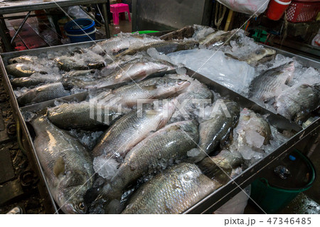 Maeklong railway market Maeklong railway market 47346485