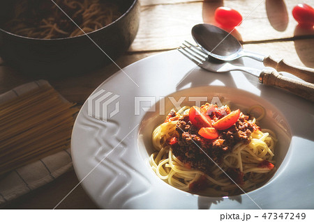 Italian spaghetti bolognese Italian spaghetti bolognese 47347249