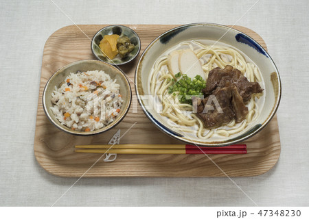 ソーキそば定食 47348230