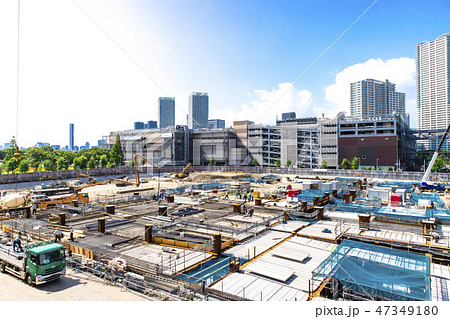 大規模な建設現場 47349180