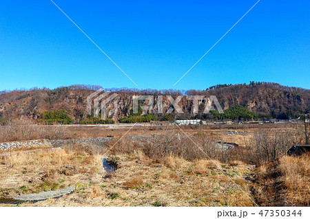 新府城　山梨県　武田勝頼の城 ■ この岩の上に新府城がありました。 47350344