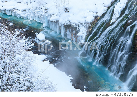 厳冬の北海道_白ひげの滝 厳冬の北海道_白ひげの滝 47350578