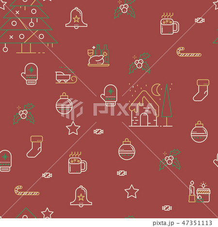 Seamless Christmas Pattern 47351113
