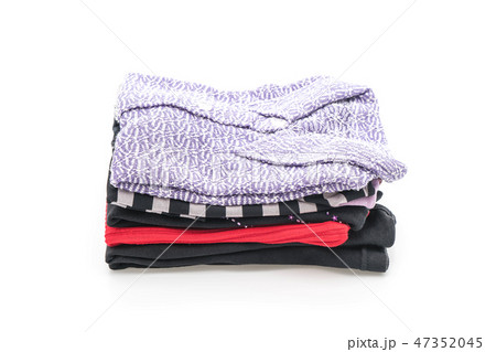 stacks of clothing on white stacks of clothing on white 47352045