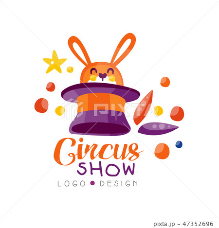Circus show logo design, carnival, festive, show label, badge, design element can be used for flyear Circus show logo design, carnival, festive, show label, badge, design element can be used for flyear 47352696