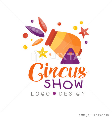 Circus show logo design, carnival, festive, circus show label, badge, design element can be used for 47352730
