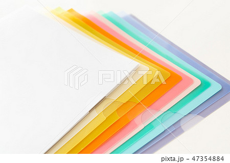 クリアファイル　ビニールファイル　仕訳　分別 47354884