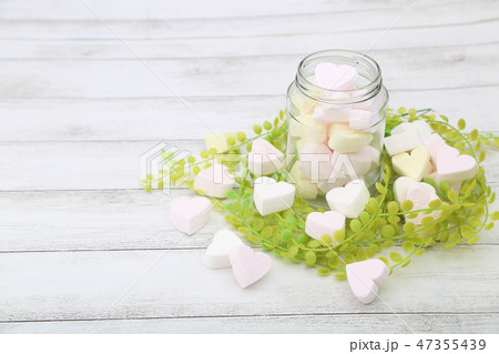ハートのマシュマロ ハートのマシュマロ 47355439