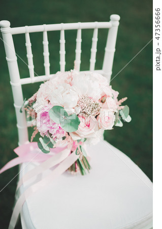 Wonderful luxury wedding bouquet of different flowers Wonderful luxury wedding bouquet of different flowers 47356666